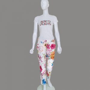 Higt elastic waist trousers