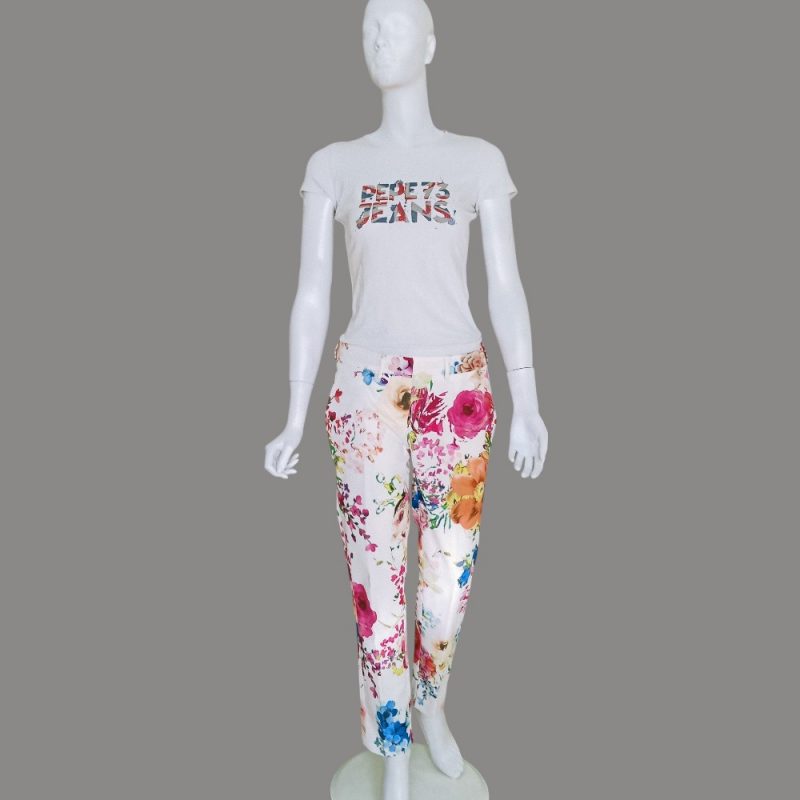 Higt elastic waist trousers