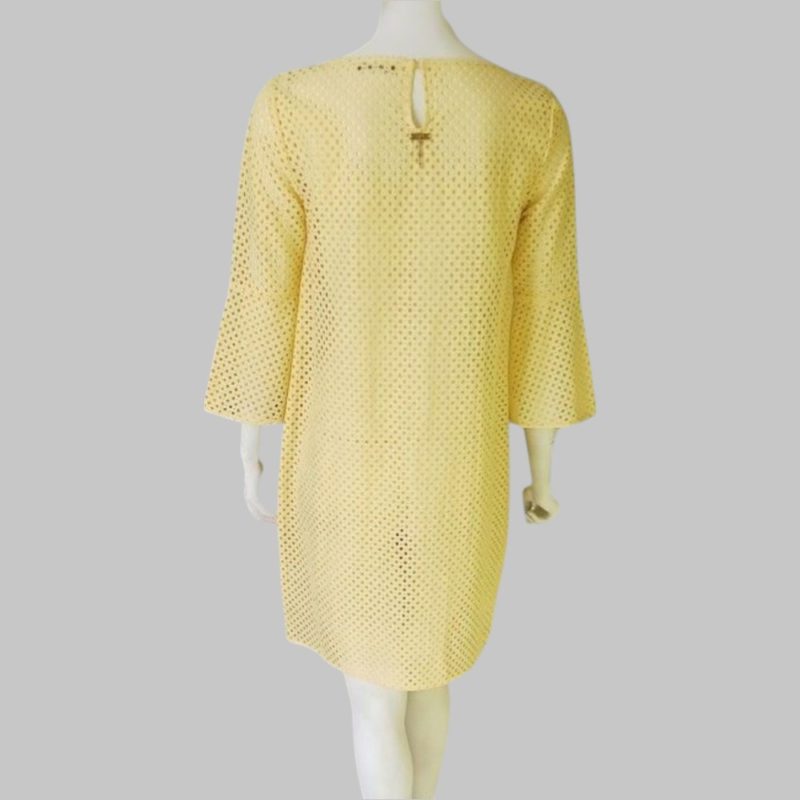 Crochet knit Yellow Beach dress - Image 2