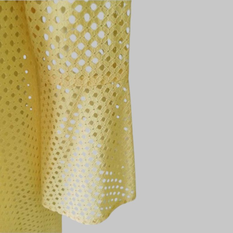 Crochet knit Yellow Beach dress - Image 4