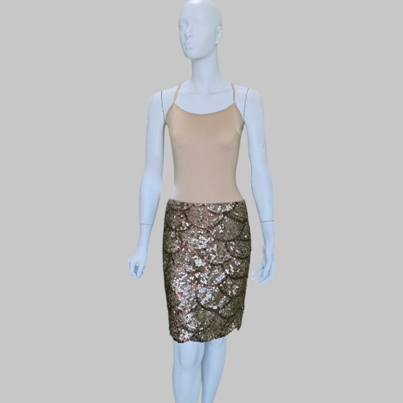 Pinko - Patterned sequin skirt