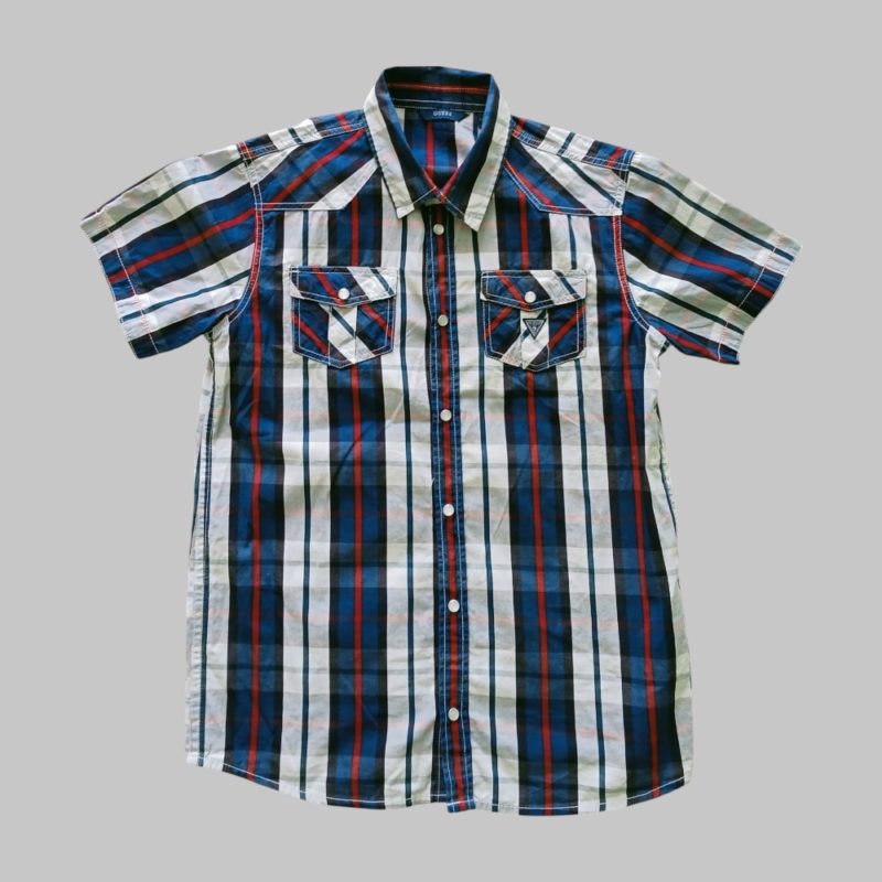 Ckecked shirt. Two pockets. Short leeves - Image 2