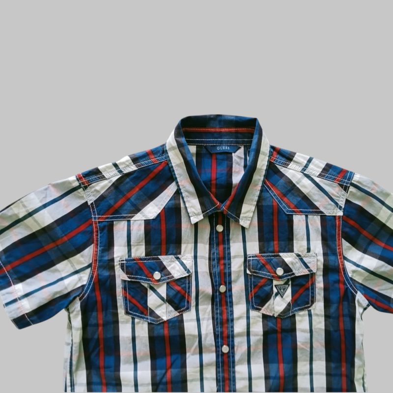 Ckecked shirt. Two pockets. Short leeves - Image 4