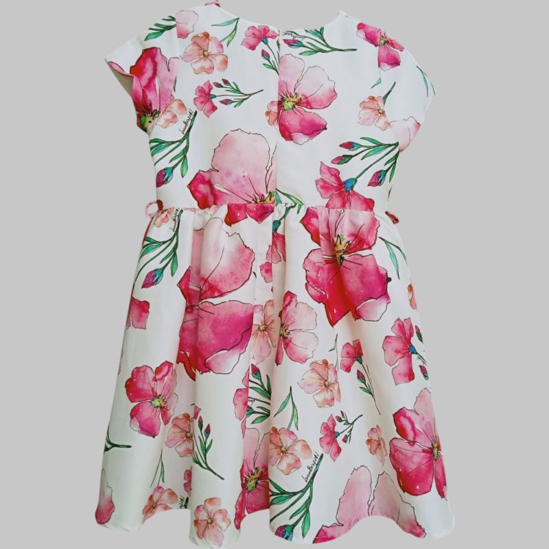 Vestito  cerimonia fantasia a fiori - immagine 3