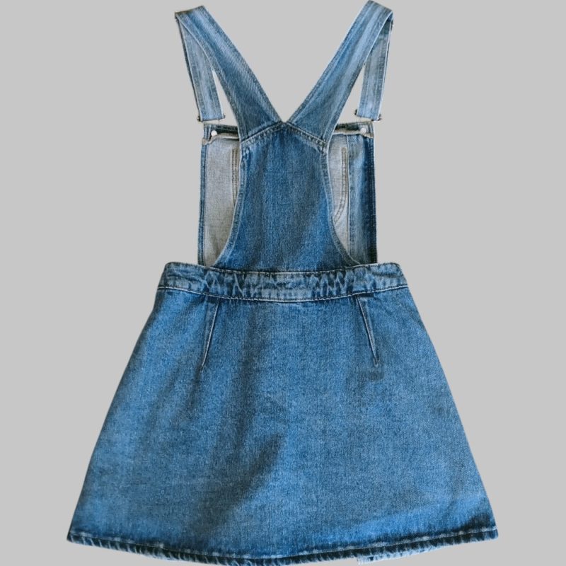 Salopette in denim gonna-pantaloncino - immagine 4