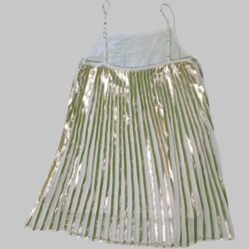 Vestito in tulle plissettato con spalline - immagine 3
