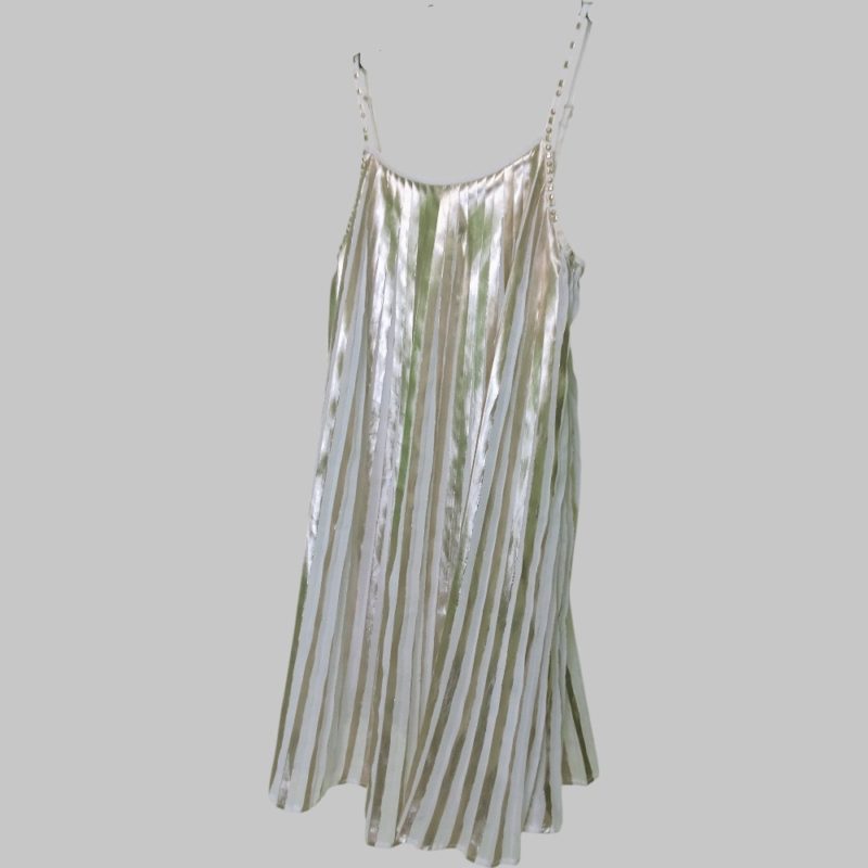 Vestito in tulle plissettato con spalline - immagine 5