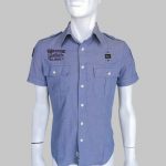 Blauer USA - Camicia blue con logo