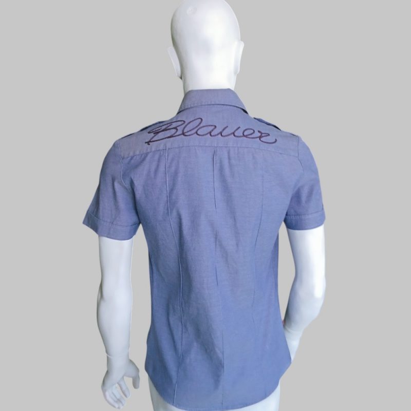 Blauer USA - Camicia blue con logo - immagine 3