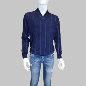 ALBANESE - 100% Lana Merino - Pullover Blu
