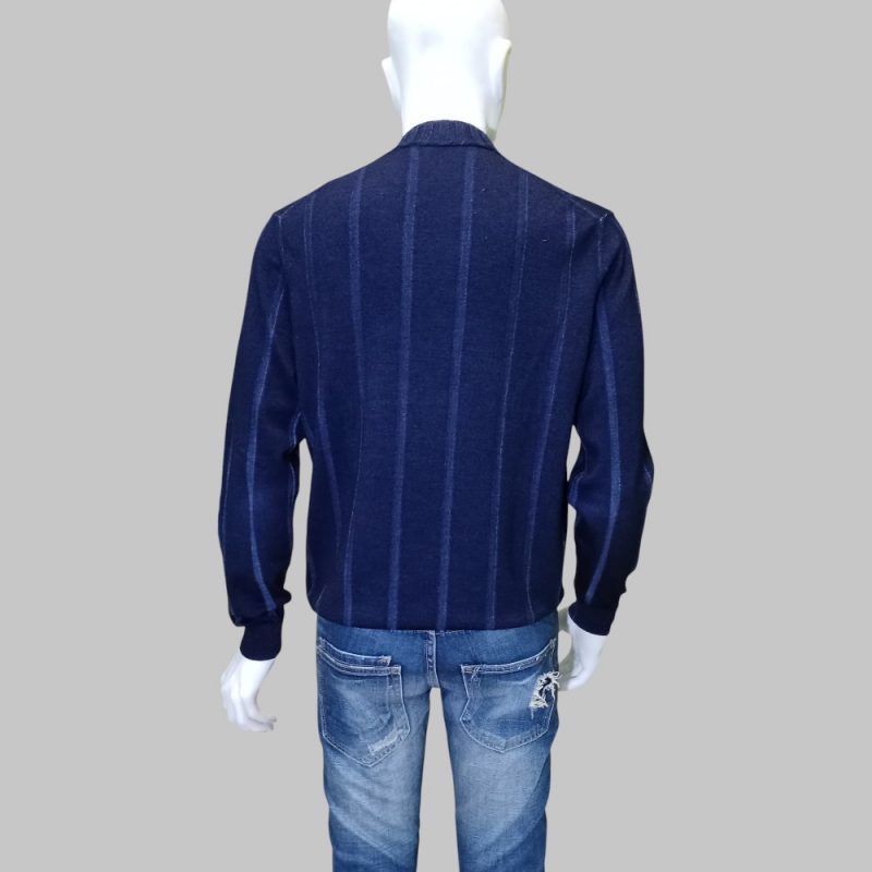 ALBANESE - 100% Lana Merino - Pullover Blu - immagine 3