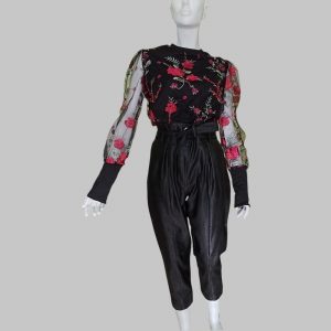 VICOLO  Pantalone Capri Nero