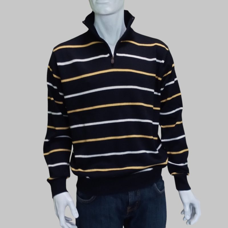 LINEA SARTORIALE - 70% Lana Merino - Pullover a Righe - immagine 2