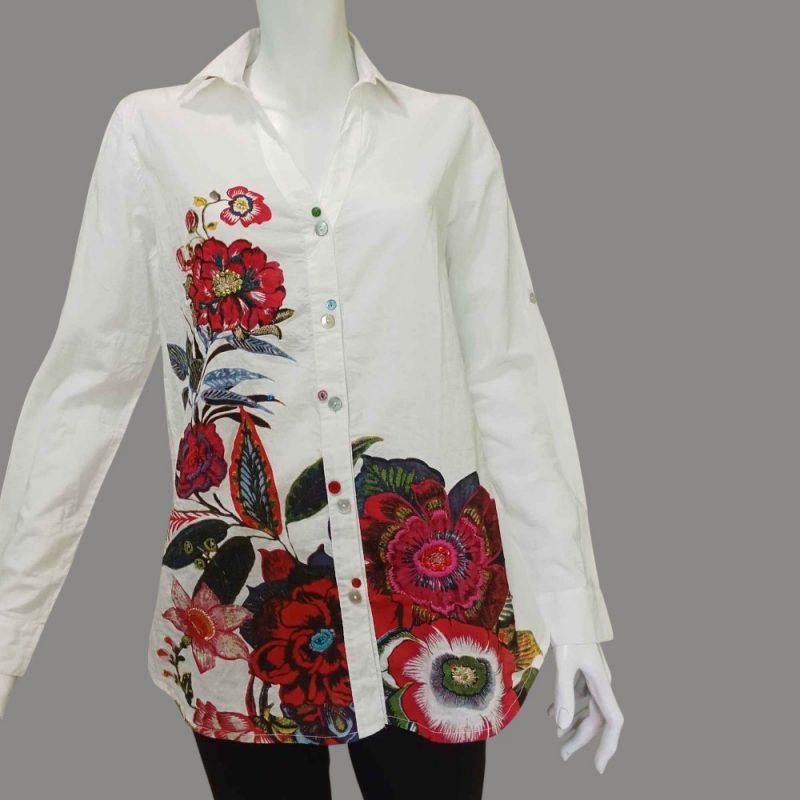 DESIGUAL - Camicia con Fiori - immagine 2