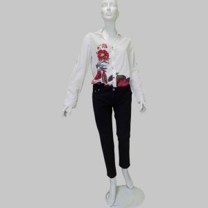 ELISABETTA FRANCHI - Pantalone Vita Bassa Elasticizzato