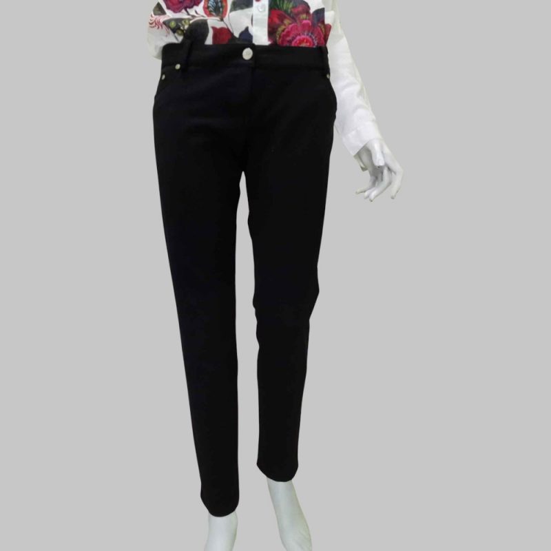 ELISABETTA FRANCHI - Pantalone Vita Bassa Elasticizzato - immagine 2