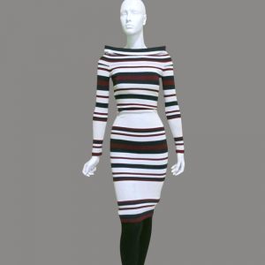 GUESS - Striped Long Dress